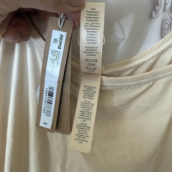 Skims Fits Everybody Slip Mini Dress Size XS In Sand  NWT $68 Stretchy - Picture 8 of 10